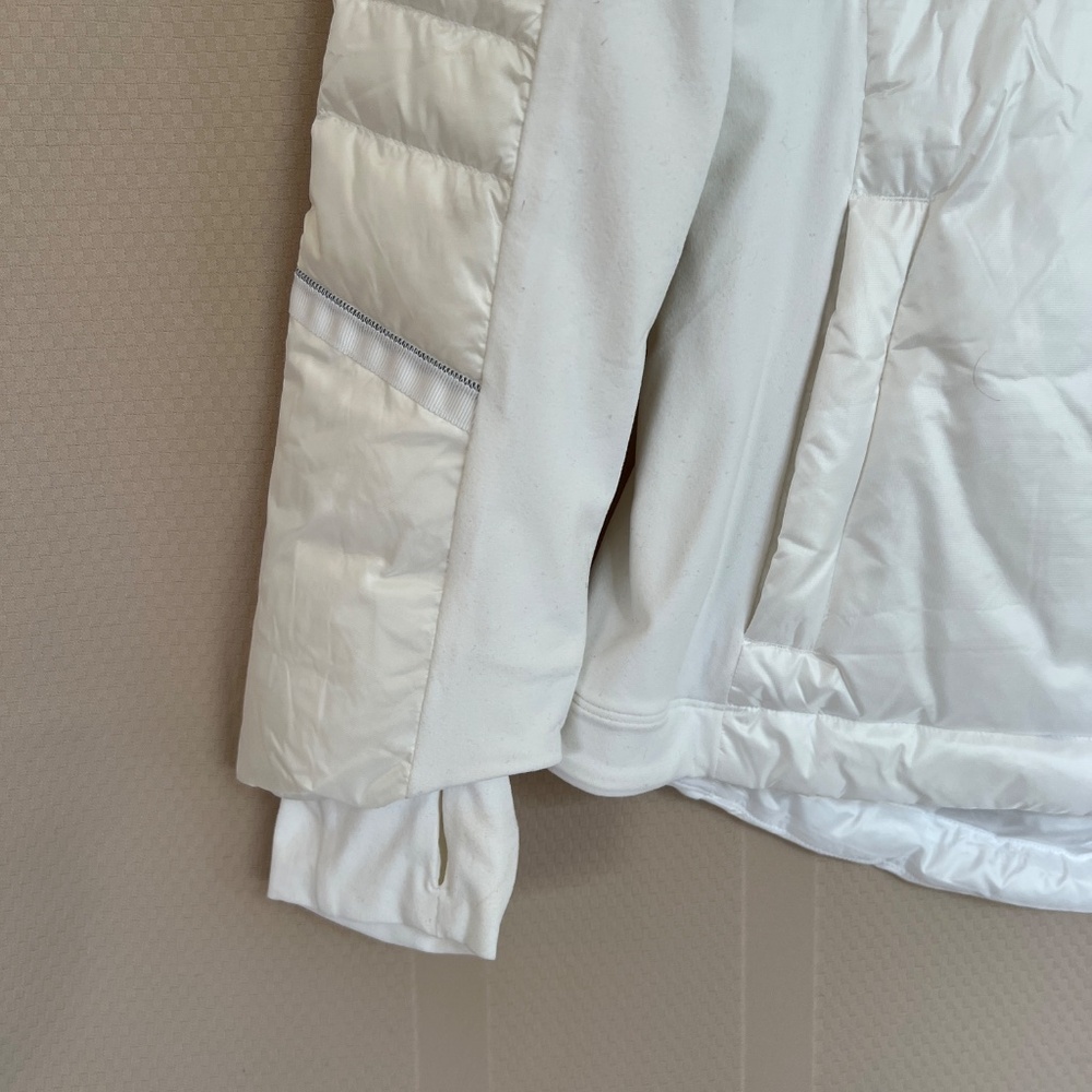 Lululemon Down For A Run Jacket II White Size 10 NWT - Picture 9 of 16
